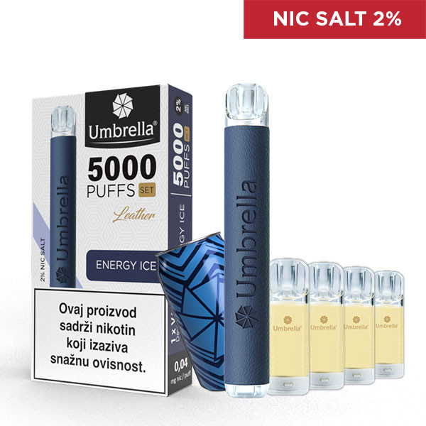 Еднократна Vape 5000 PUFFS - SET Umbrella VAPE 5000 PUFFS SET Energy Ice 2%