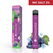 Електронска цигара Еднократна  VAPE 600 PUFFS GRAPE ICE 2%