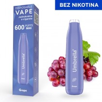 Електронска цигара Еднократна  VAPE 600 PUFFS MAX GRAPE 0%