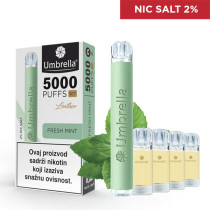 Еднократна Vape 5000 PUFFS - SET  VAPE 5000 PUFFS SET Fresh Mint 2%