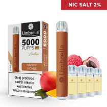 Еднократна Vape 5000 PUFFS - SET  VAPE 5000 PUFFS SET Mango Lychee 2%