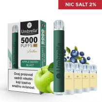 Еднократна Vape 5000 PUFFS - SET  VAPE 5000 PUFFS SET Apple Berry Blast 2%
