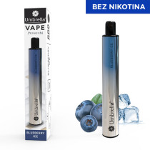 Електронска цигара Еднократна  VAPE 600 Puffs PREMIUM BLUEBERRY ICE 0%