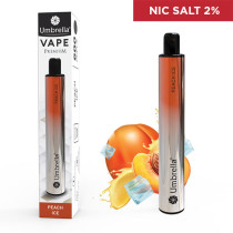 Електронска цигара Еднократна  VAPE 600 Puffs PREMIUM PEACH ICE 2%